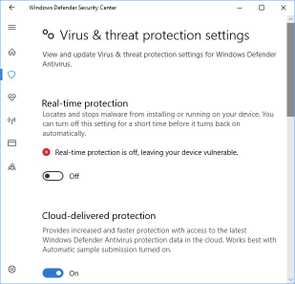 Speedup WSL by disabling Windows Real-time protection